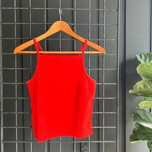 XXS - Madewell - Red High Neck Tank Top